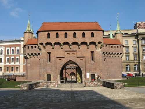 Krakow Barbican in Krakow, Poland