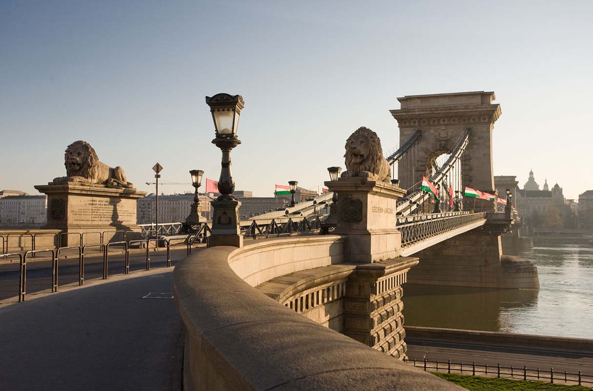 Széchenyi Chain Bridge in Budapest, Hungary Széchenyi Chain Bridge in Budapest, Hungary