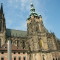 Chrám svatého Víta Veitsdom-sideview St. Vitus Cathedral in Prague, Czech Republic