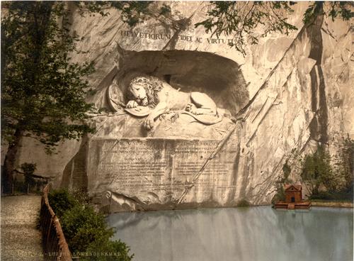 Lion Monument in Lucerne, Switzerland