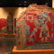 Museo Nacional de Antropología Olmeca-Xicalana murals from Cacaxtla National Museum of Anthropology in Mexico City, Mexico