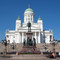 Tuomiokirkko Helsinki Lutheran Chathedral and the statue Lutheran Cathedral