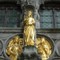 Heilige Bloed Basiliek Gold Work Above Entrance Basilica of the Holy Blood in Bruges, Belgium