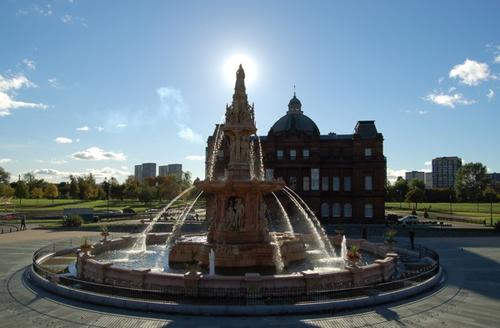 Glasgow Green in Glasgow, United Kingdom