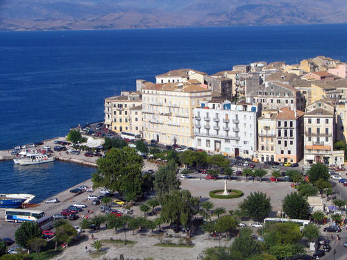 Corfu Old Town in Greece