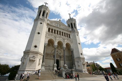 Basilica of Notre-Dame de Fourvière in Lyon, France