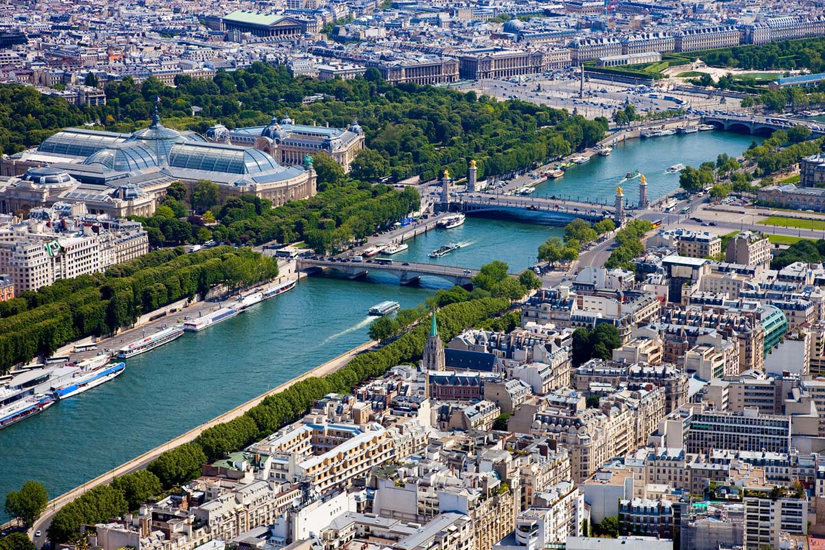 Seine River in Paris, France Seine River in Paris, France