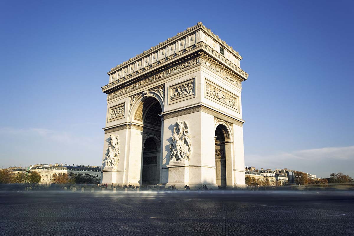 Triumphal Arch in Paris, France Triumphal Arch in Paris, France