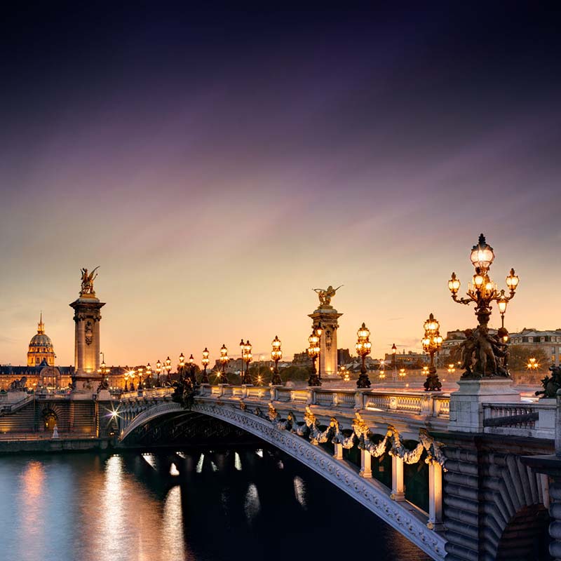 Alexandre III Bridge in Paris, France Alexandre III Bridge in Paris, France