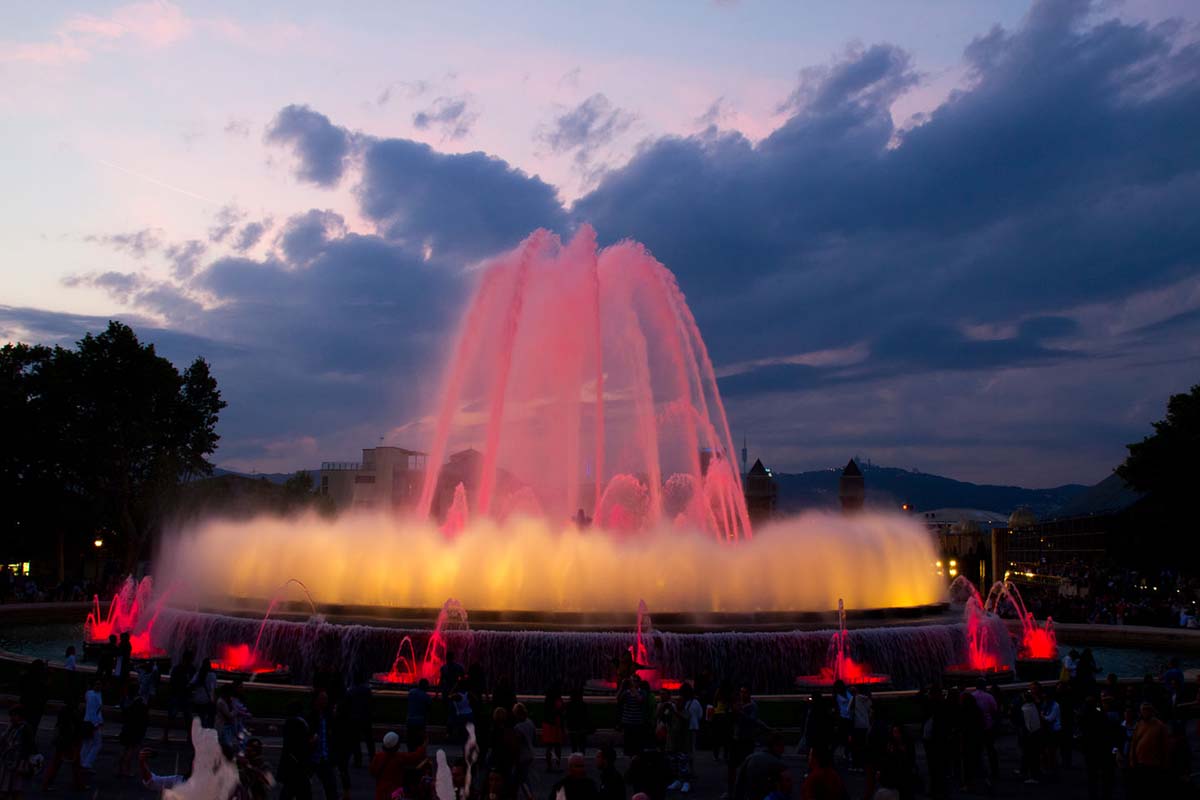 Magic Fountain of Montjuïc in Barcelona, Spain Magic Fountain of Montjuïc in Barcelona, Spain