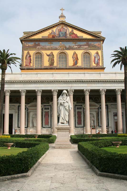 Papal Basilica of St Paul Outside the Walls in Rome, Italy Papal Basilica of St Paul Outside the Walls in Rome, Italy