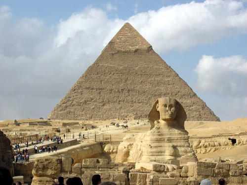 Pyramid of Khafre in Cairo, Egypt